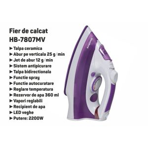 fier-de-calcat-hausberg-hb-7807mv-talpa-ceramica-2200w