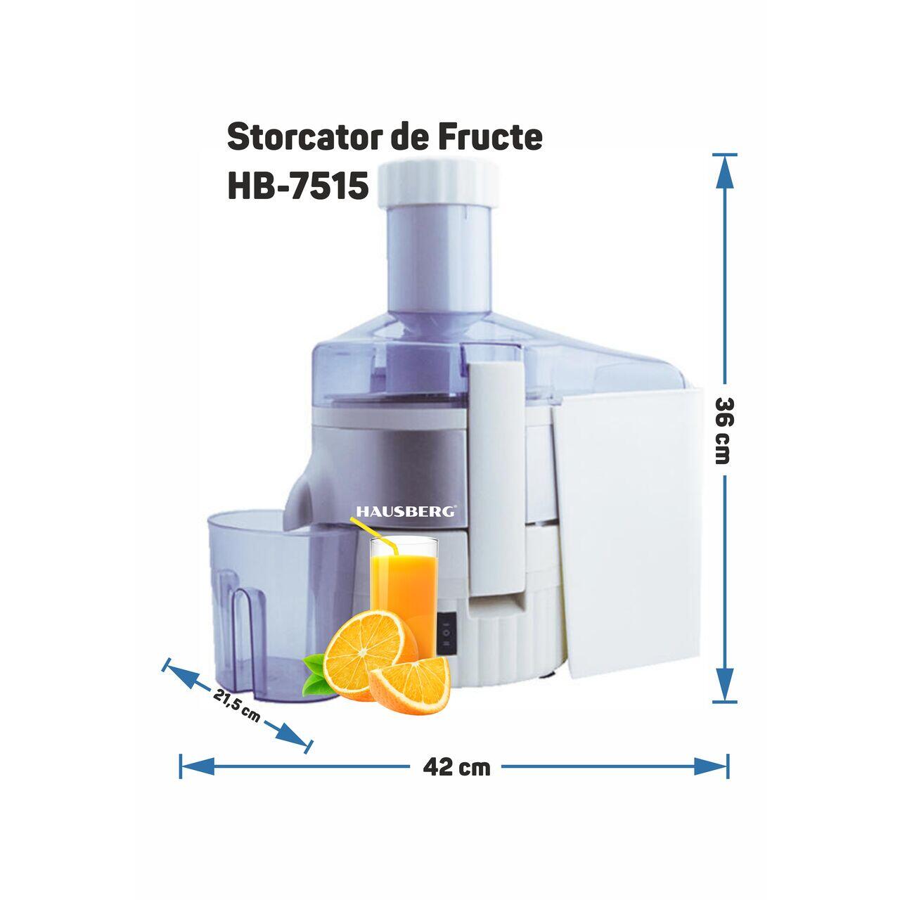 storcator-de-fructe-hausberg-800w-lame-otel-inoxidabil storcator-de-fructe-hausberg-800w-lame-otel-inoxidabil