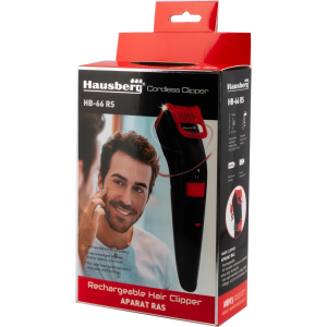 masina-de-tuns-hausberg-reincarcabila-pieptene-ajustabil-rosu