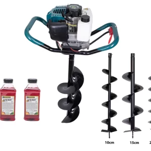 motoburghiu-foreza-de-pamant-gospodarul-profesionist-ed520---3-cp-3-burghie-incluse-100150200mm--3-ulei-0.5l.